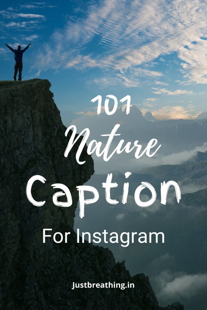 best short nature caption for instagram - caption for nature beauty