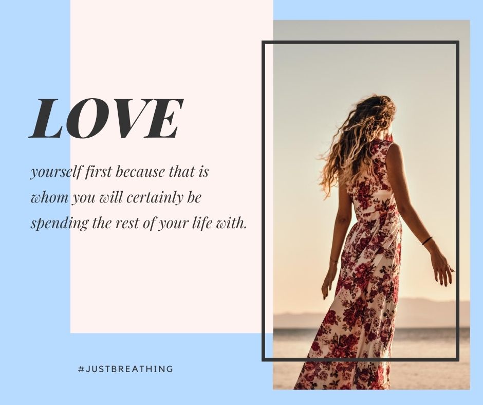Self love Quotes for Instagram and Self love hashtags copy and paste Love yourself first because that is whom you will certainly be spending the rest of your life with. selfie and selflove quotes for instagram