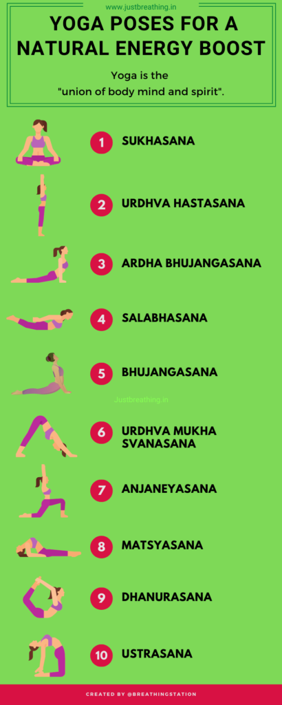 10 yoga poses for a natural energy boost