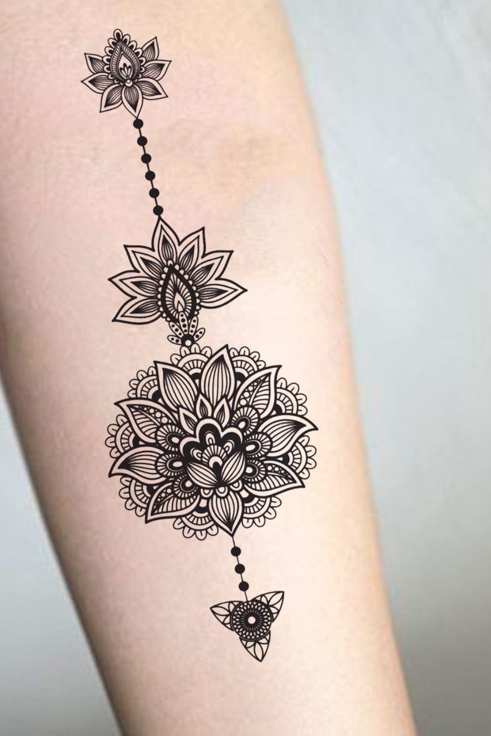 Beautiful Lotus flower mandala tattoo design online