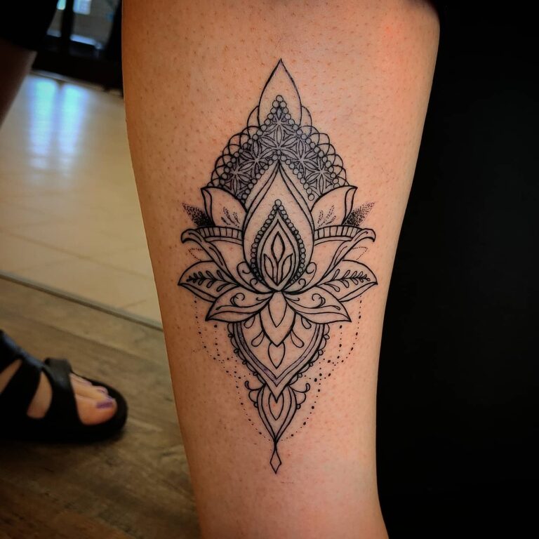 Top 20 Mandala Lotus Flower Tattoo Designs and Meaning