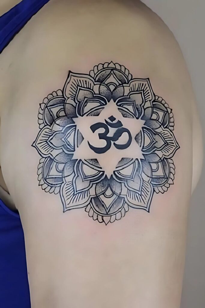 Mandala Shoulder Tattoo: A Symbol of Beauty, Balance, and Meaning Creative Ideas for Mandala Sunflower Shoulder Tattoo