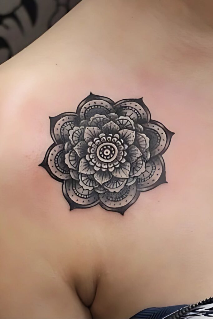 Mandala Shoulder Tattoo: A Symbol of Beauty, Balance, and Meaning Nature-Inspired Mandala Sunflower Shoulder Tattoo Meanings