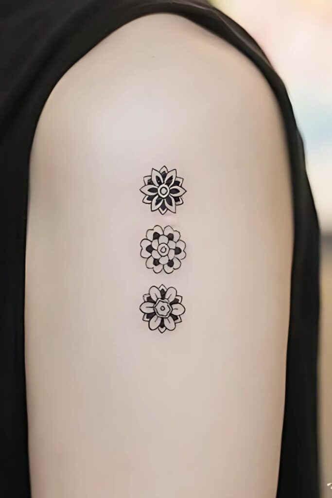 Mandala Shoulder Tattoo: A Symbol of Beauty, Balance, and Meaning Simple Mandala Shoulder Tattoo for a Minimalist Look