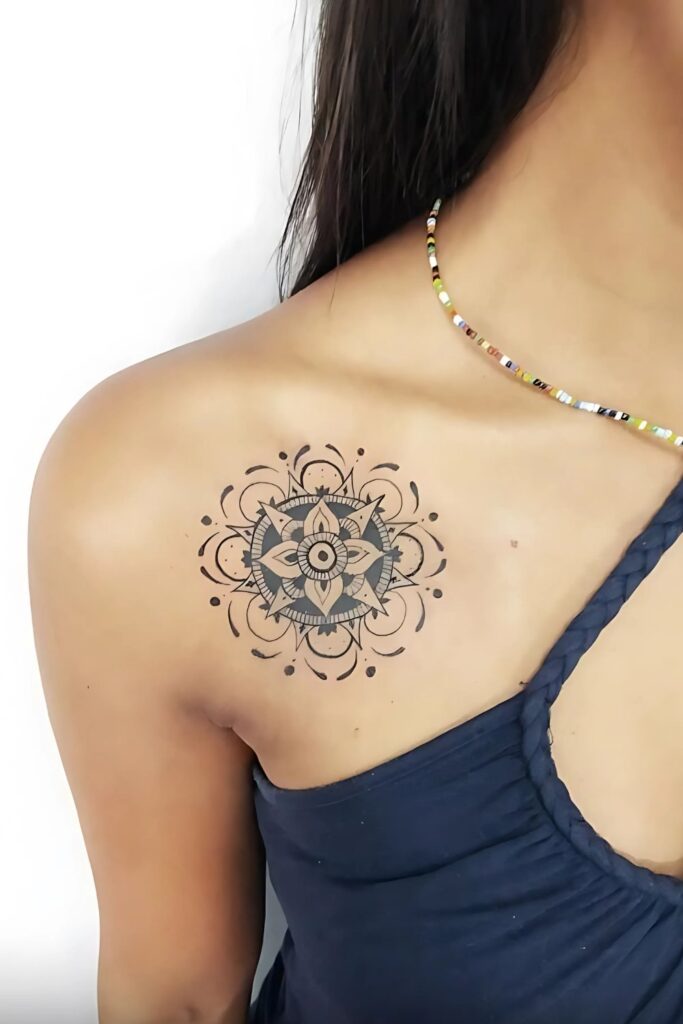 Mandala Shoulder Tattoo: A Symbol of Beauty, Balance, and Meaning Why Choose a Simple Mandala Shoulder Tattoo for Your First Ink
