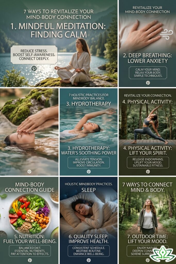 7 Holistic Practices to Revitalize Your Mind-Body Connection 7 holistic practices. From mindful meditation to the healing power of nature - mindful meditation